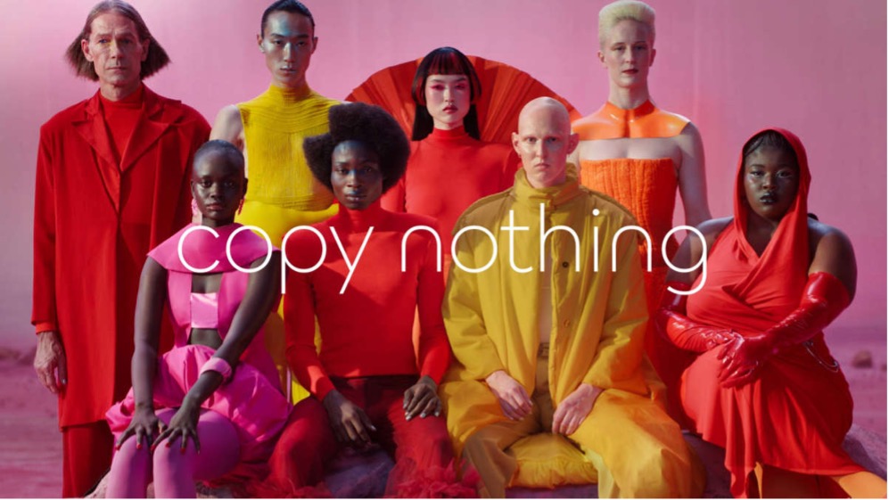 Jaguar rebrand "copy nothing" 